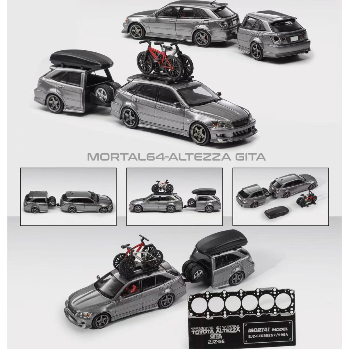 Mortal HEC Show Exclusive 1:64 Toyota Altezza IS200 “Bite Shark” Diecast Model Car – JDM Collector