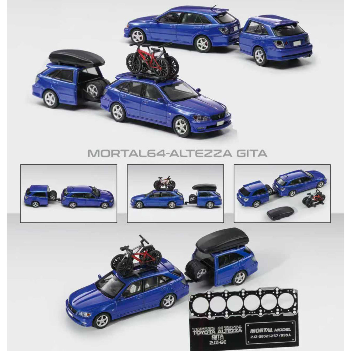 Mortal HEC Show Exclusive 1:64 Toyota Altezza IS200 “Bite Shark” Diecast Model Car – JDM Collector