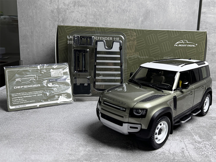 Almost Real 1:18 New Land Rover Defender 110 Kit 2020 Alloy Car Model Premium Collectibles, Souvenirs, Gifts