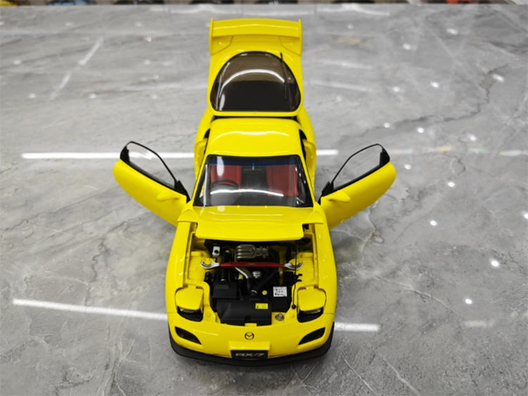 Polar Master Mazda RX7 Limited Edition Simulation Automodell aus Metalllegierung mit Motor im Maßstab 1:18