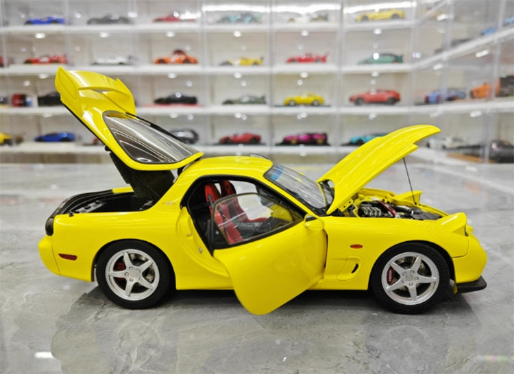 Polar Master Mazda RX7 Limited Edition Simulation Automodell aus Metalllegierung mit Motor im Maßstab 1:18