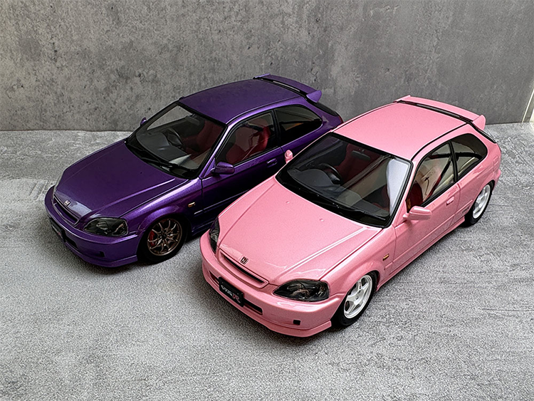 MH Civic TypeR EK9 Simulation Legierung Metall Auto Modell Sammlung 1 18