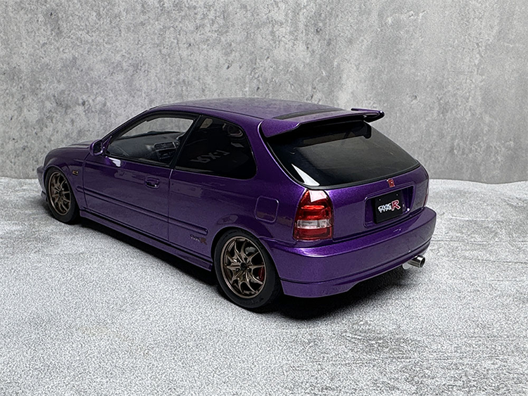 MH Civic TypeR EK9 Simulation Legierung Metall Auto Modell Sammlung 1 18