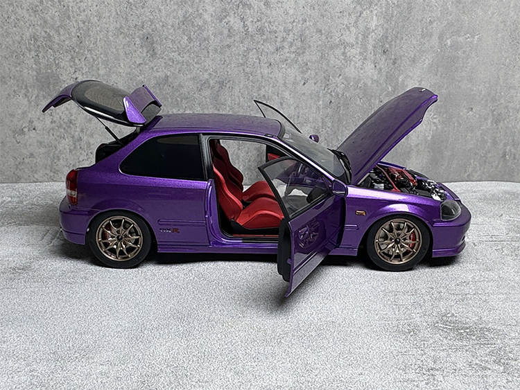 MH Civic TypeR EK9 Simulation Legierung Metall Auto Modell Sammlung 1 18