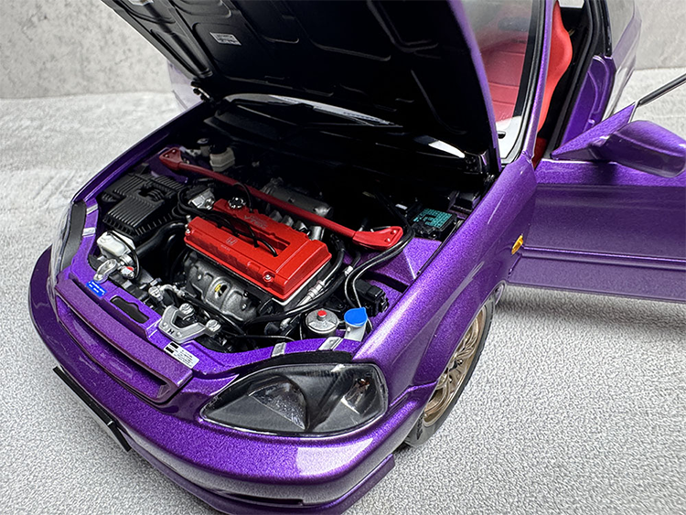MH Civic TypeR EK9 Simulation Legierung Metall Auto Modell Sammlung 1 18