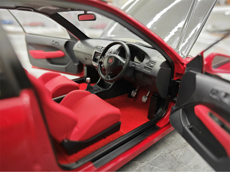 MH Civic TypeR EK9 Simulation Legierung Metall Auto Modell Sammlung 1 18