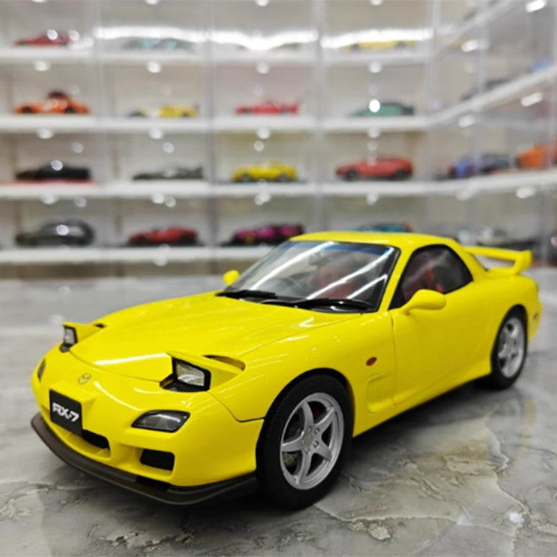 Polar Master Mazda RX7 Limited Edition Simulation Automodell aus Metalllegierung mit Motor im Maßstab 1:18