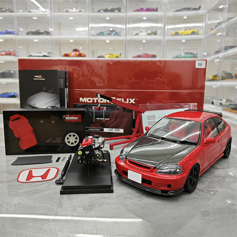 MH Civic TypeR EK9 Simulation Legierung Metall Auto Modell Sammlung 1 18