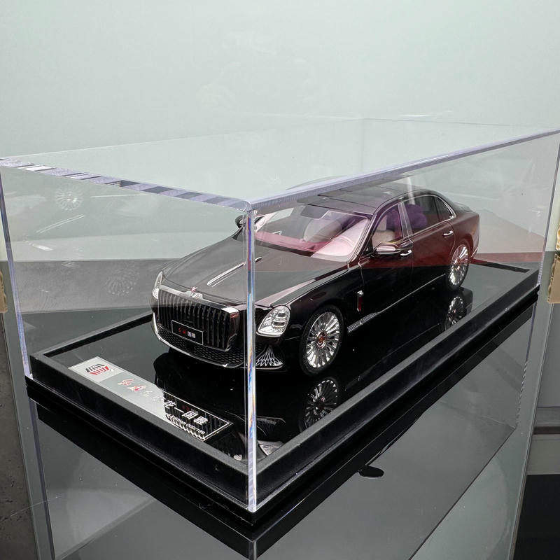 Hongqi Guoya 1:18 Resin Model Car – Purple Hardcover Limited Edition (1 of 399)