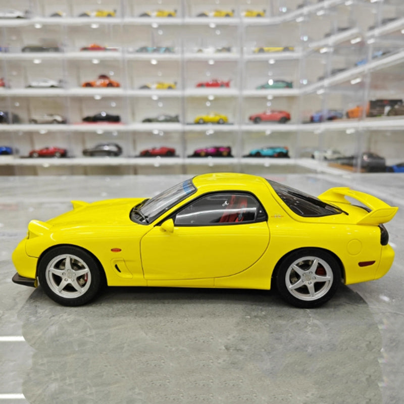 Polar Master Mazda RX7 Limited Edition Simulation Automodell aus Metalllegierung mit Motor im Maßstab 1:18