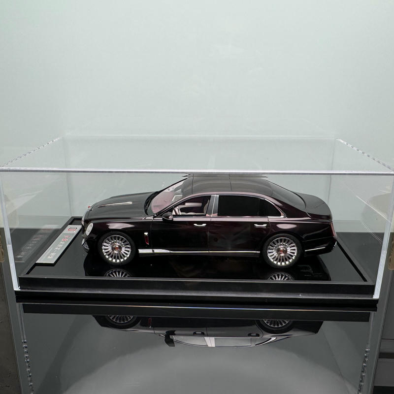Hongqi Guoya 1:18 Resin Model Car – Purple Hardcover Limited Edition (1 of 399)