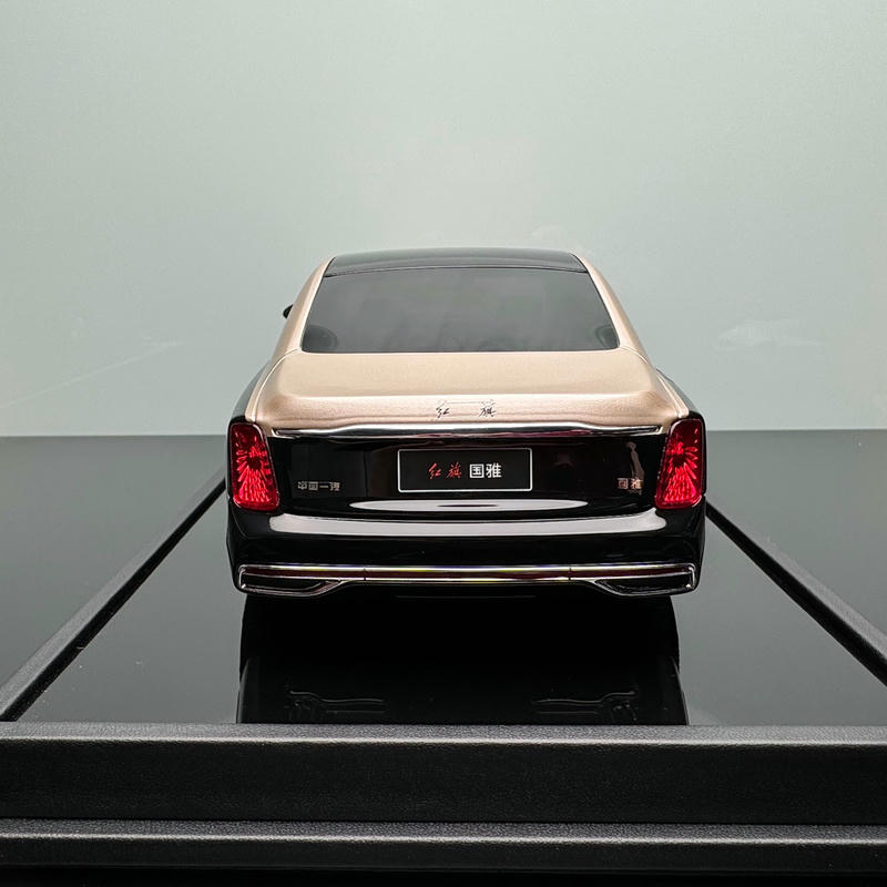 Hongqi Guoya 1:18 Resin Model Car – Black Gold Hardcover Limited Edition (1 of 399)