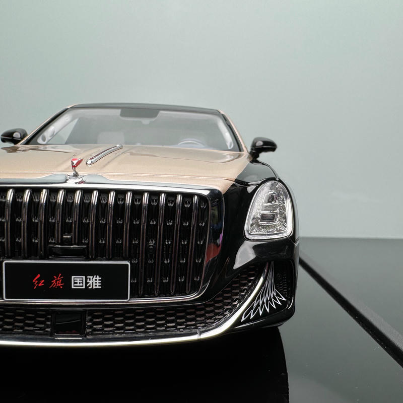 Hongqi Guoya 1:18 Resin Model Car – Black Gold Hardcover Limited Edition (1 of 399)