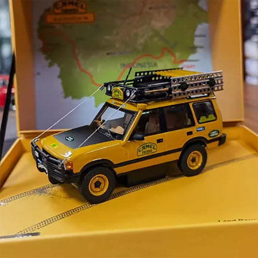 AlmostReal 1:43 Land Rover Discovery Camel Cup der ersten Generation, Kalimantan Station, Automodell aus Legierung (410410)